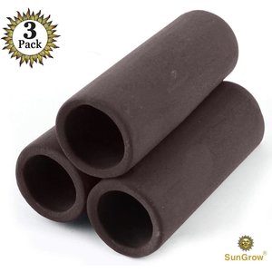 SunGrow Ceramic Shrimp & Betta Fish Hides for Aquarium, Breeding & Spawning Tube Tunnel, 3 count