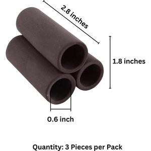 SunGrow Ceramic Shrimp & Betta Fish Hides for Aquarium, Breeding & Spawning Tube Tunnel, 3 count