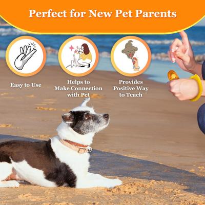 Show full view: SunGrow Clickers with Wrist Band Dog & Cat Potty & Treat Training Tool, 7 count slide 4 of 8