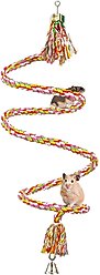 SunGrow Cockatiel & Parakeet Cotton Rope Perch for Bird Cages, Rat & Small Animal Climbing Accessories slide 2 of 7