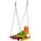 Show in main carousel: SunGrow Colorful Wooden Parakeet & Budgie Bird Cage Hanging Hammock Swing & Perch slide 1 of 7