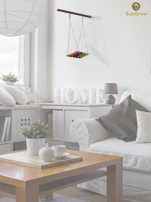 Show full view: SunGrow Colorful Wooden Parakeet & Budgie Bird Cage Hanging Hammock Swing & Perch slide 5 of 7