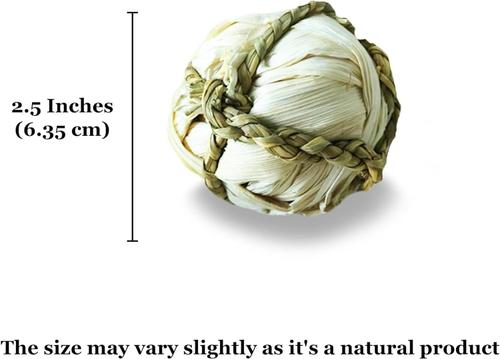 Show full view: SunGrow Corn Leaf Balls Teeth Grinding Guinea Pig & Rabbit Treat, 3 count slide 6 of 7