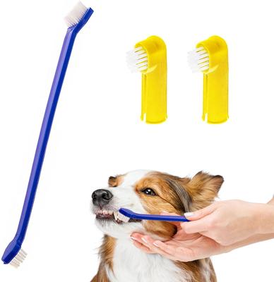 Show full view: SunGrow Dental Cleaning Tool Kit Dog & Small Animal Toothbrush, 4 count slide 3 of 8