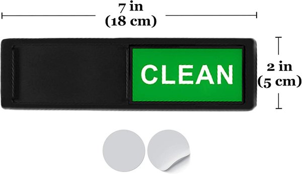 SunGrow Dishwasher Magnet Clean Dirty Sign Indicator for Small Pet & Cat Litter Box