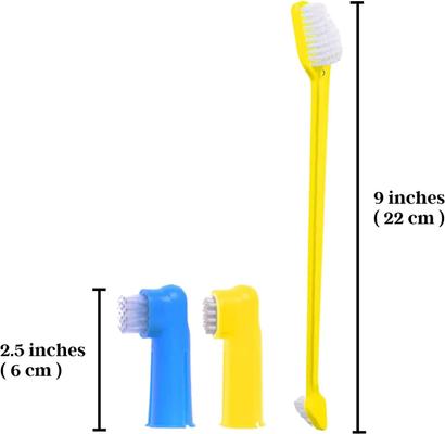 Show full view: SunGrow Dog & Cat Stick & Finger Toothbrush Kit, Dental Care for Your Pets, Suitable for Ferrets, 3 Count slide 8 of 8