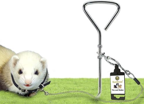 Show full view: SunGrow Dog Tie Out Cable Stake, Escape Proof for Outside Training & Camping Gear slide 3 of 7