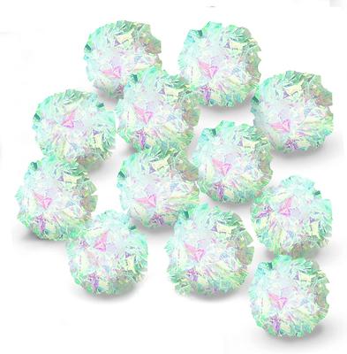 Show full view: SunGrow Entertainment Clear Mylar Indoor Cat & Ferret Crinkle Balls & Chase Toy, 2-in, 12 count slide 2 of 7
