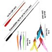 Show in main carousel: Vila Feather Teaser Wand & Fishing Pole Interactive Toy for Indoor Cat & Dog, 11 count slide 4 of 5