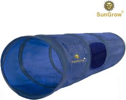 SunGrow Ferret & Bunny Collapsible Play Tunnel, Indoor Rabbit & Small Pet Crinkle Tube Hideout Toy slide 2 of 6