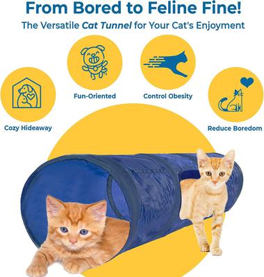 Show full view: SunGrow Ferret & Bunny Collapsible Play Tunnel, Indoor Rabbit & Small Pet Crinkle Tube Hideout Toy slide 3 of 7