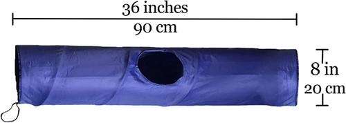 Show full view: SunGrow Ferret & Bunny Collapsible Play Tunnel, Indoor Rabbit & Small Pet Crinkle Tube Hideout Toy slide 6 of 7