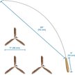 Show in main carousel: SunGrow Fishing Pole Teaser Wand Cat Toy with 3 Feather Teasers slide 7 of 8