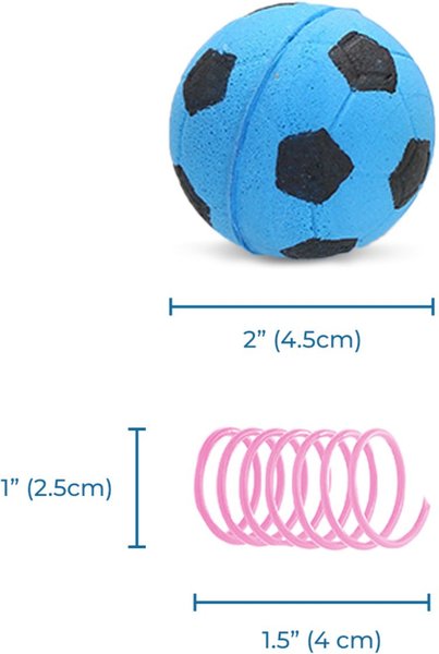 CoCoo Interactive Cat & Ferret Foam Soccer Fetch & Play Bouncy Ball Toy