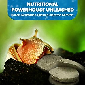 SunGrow Growth Supplement for Freshwater Aquarium Bottom Feeders & Cherry Shrimp Food, 1.75-oz bag
