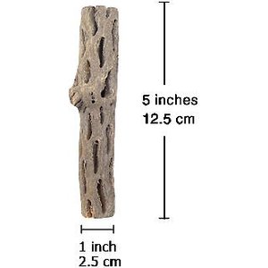 SunGrow Hermit Crab & Reptile Aquarium Cholla Wood Fresh Water Fish Tank Driftwood Hide & Decor, 6-in, 3 Count