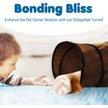 Show in main carousel: SunGrow Hide & Seek Collapsible Entertainment Cat & Ferret Play Tube & Pop Up Tunnel, Brown, 48-in slide 3 of 7