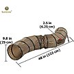 Show in main carousel: SunGrow Hide & Seek Collapsible Entertainment Cat & Ferret Play Tube & Pop Up Tunnel, Brown, 48-in slide 6 of 7