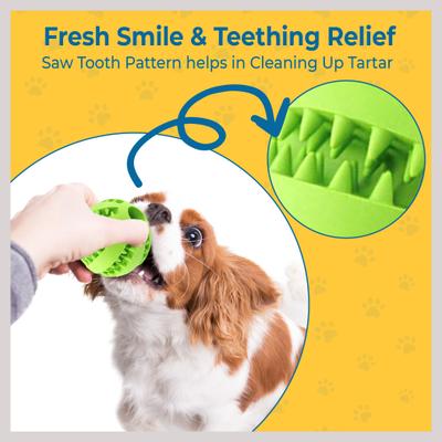 Show full view: SunGrow Interactive Chew Ball Treat Dispenser Dog & Cat Teething Toy, 2 count slide 6 of 8
