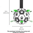 Show in main carousel: SunGrow Interactive Outdoor Play Soccer Ball Dog Fetch Toy with Straps slide 4 of 5