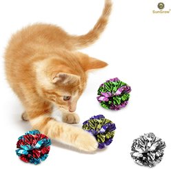 SunGrow Kitty Crinkle Balls Indoor Cat Toy, 12 count slide 2 of 6