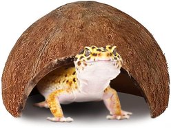 SunGrow Leopard Gecko & Ball Python Natural Hiding & Reptile Climbing Cave Basking & Tank Accessories, 3x5-in
