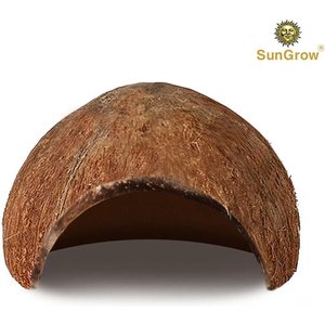 SunGrow Leopard Gecko & Ball Python Natural Hiding & Reptile Climbing Cave Basking & Tank Accessories, 3x5-in