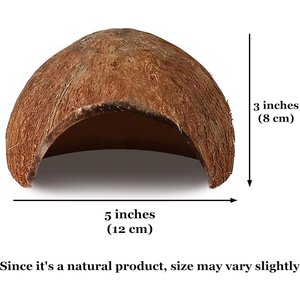 SunGrow Leopard Gecko & Ball Python Natural Hiding & Reptile Climbing Cave Basking & Tank Accessories, 3x5-in