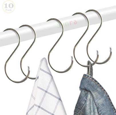 Show full view: SunGrow Metal S Hooks for Hanging Small Animal & Bird Cage Toys, Plants & Kitchen Utensils, 10 count slide 3 of 9