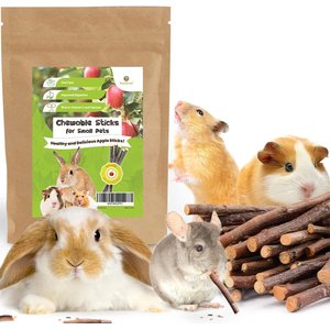 SunGrow Natural Apple Snack Sticks Small-Pet Dental Chew Treats, 40 count