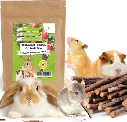 Show full view: SunGrow Natural Apple Snack Sticks Small-Pet Dental Chew Treats, 7-oz bag, 40 count slide 3 of 8