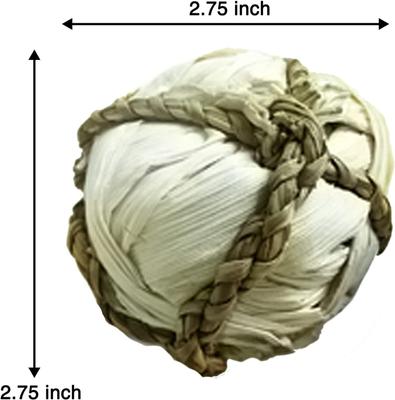 Show full view: SunGrow Natural Corn Leaf Treat Ball Rabbit Interactive Chew Toys for Teeth & Boredom, 2.75-in, 6 count slide 5 of 5