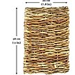 Show in main carousel: SunGrow Natural Grass Chew Mat & Hay Bedding Cage Rabbit, Guinea Pig, & Small Pet Accessories, 1 count slide 8 of 9
