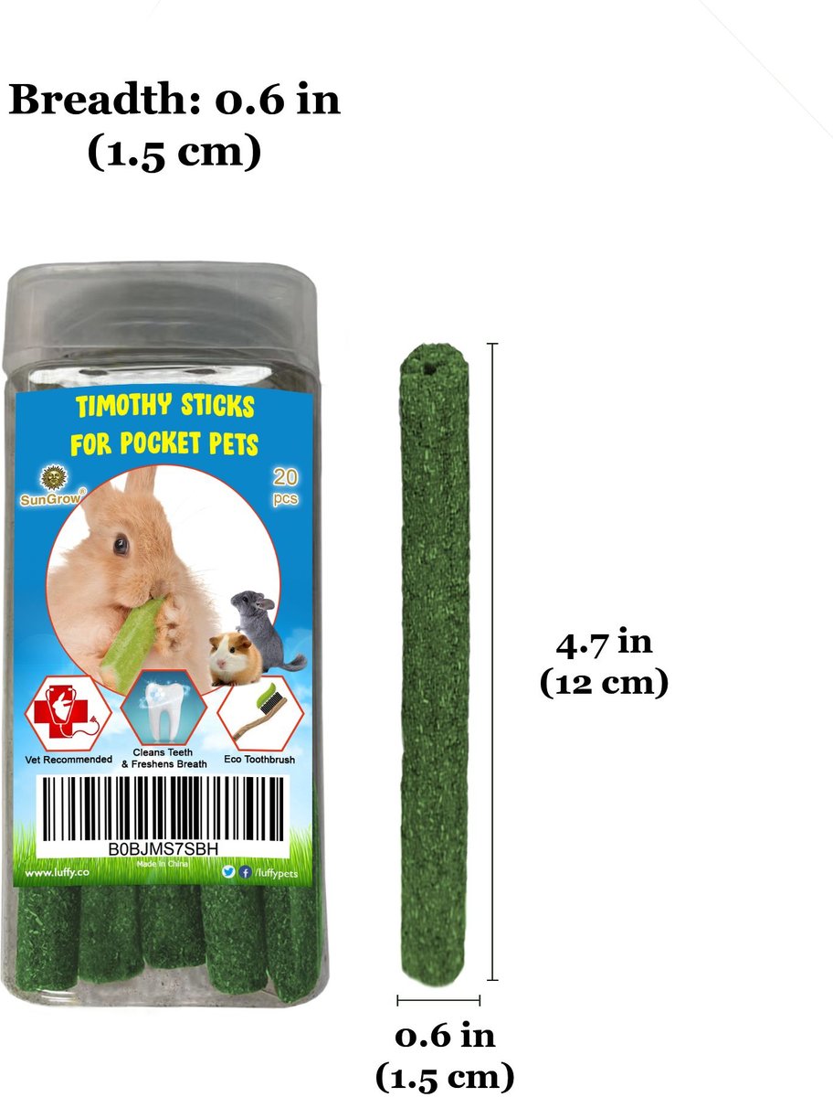 Curated visual reference: Fresh Look at Treats For Rabbits Emours Natural Timothy Grass Chew Sticks