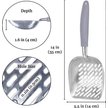 Show in main carousel: SunGrow Durable Metal Cat Litter Scoop for Litter Box Cleaning, Gray slide 6 of 8