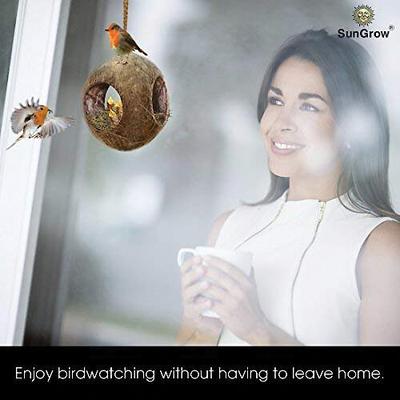 Show full view: SunGrow Outdoor Coconut Hide & Bird Finch Cage & Hummingbird Bird Nest slide 3 of 6