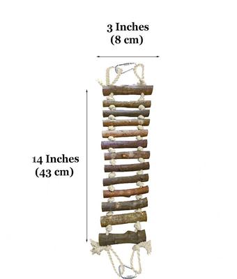 Show full view: SunGrow Parakeet & Bearded Dragon Ladder Rope Bridge Bird & Reptile Toy slide 5 of 6