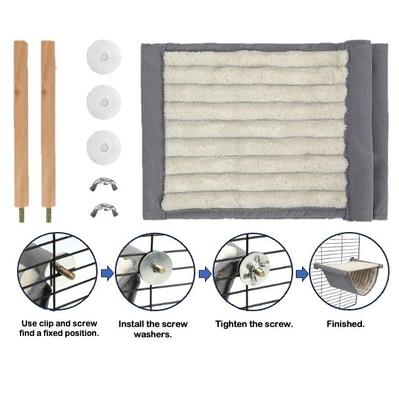 Show full view: SunGrow Winter Warm Parakeet & Conure Felt Bird Perch, 9 x 7.2-in slide 3 of 5