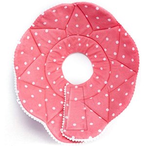 SunGrow Post-Surgery Soft Cone Dog & Cat Recovery Collar, Pink, Medium