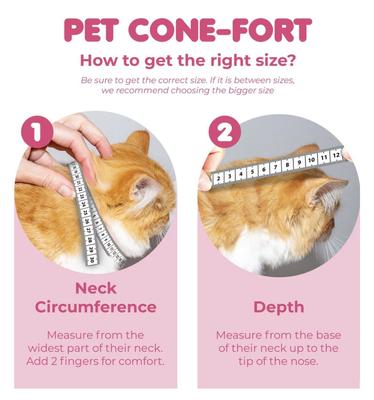Show full view: SunGrow Post-Surgery Soft Cone Dog & Cat Recovery Collar, Pink, Medium slide 7 of 10