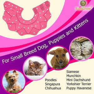 SunGrow Post-Surgery Soft Cone Dog & Cat Recovery Collar, Pink, Medium