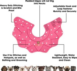 SunGrow Post-Surgery Soft Cone Dog & Cat Recovery Collar, Pink, Small slide 2 of 7