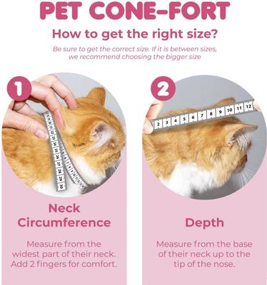 Show full view: SunGrow Post-Surgery Soft Cone Dog & Cat Recovery Collar, Pink, Small slide 7 of 9