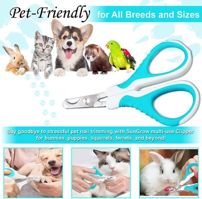 Show full view: SunGrow Professional Cat & Dog Nail Clippers, Claw Care & Paw Trimmer for Rabbit & Small Pets slide 3 of 7