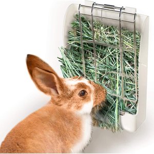 SunGrow Rabbit, Bunny & Guinea Pig Hay Feeder Rack Food Dispenser