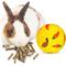 Show in main carousel: SunGrow Rabbit Enrichment Small Pet Carrot Treat Dispensing Ball Toy, Yellow, 3-in slide 1 of 6