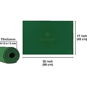 SunGrow Reptile Carpet Substrate & Floor Liner for Bearded Dragon & Leopard Gecko Tank, Green Mat Bedding