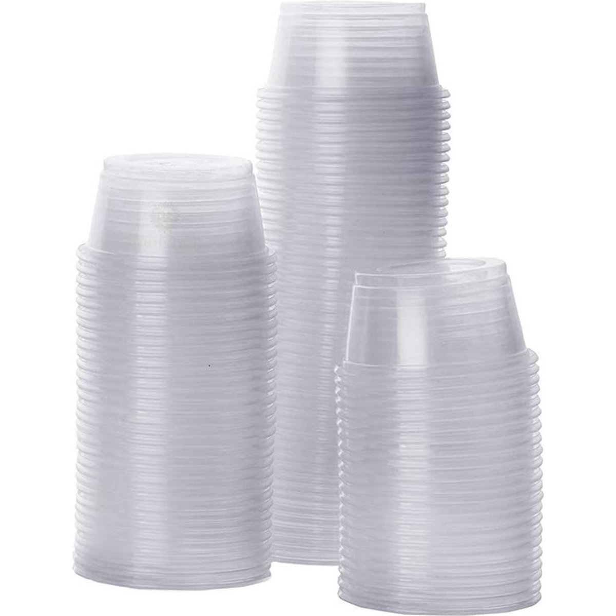 SunGrow Reptile Water Dish & Food Bowl, Lizard & Gecko Feeding Ledge Cups, 1-oz, 100 count