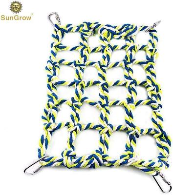 Show full view: SunGrow Rope Net Hamster & Rat Hammock, Small Pet Bed & Climbing Toys Cage Accessories slide 2 of 6