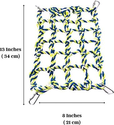 Show full view: SunGrow Rope Net Hamster & Rat Hammock, Small Pet Bed & Climbing Toys Cage Accessories slide 5 of 6